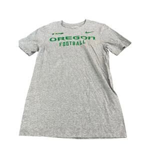 Nike Men's Gray Athletic Cut Oregon Ducks Football Facility T-Shirt Size Small